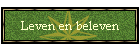 Leven en beleven